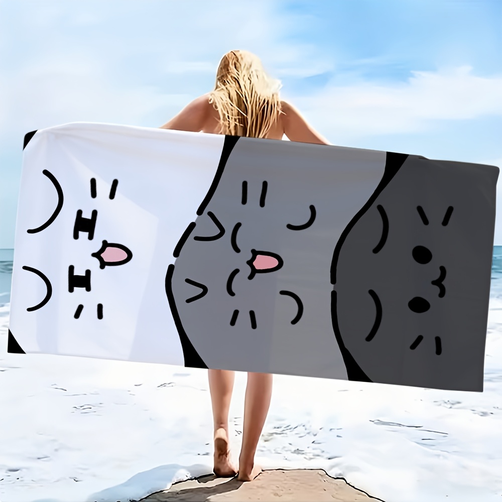 Wellness Spa With Hotel - Aesthetic Minimalist Feline Bath Blanket For