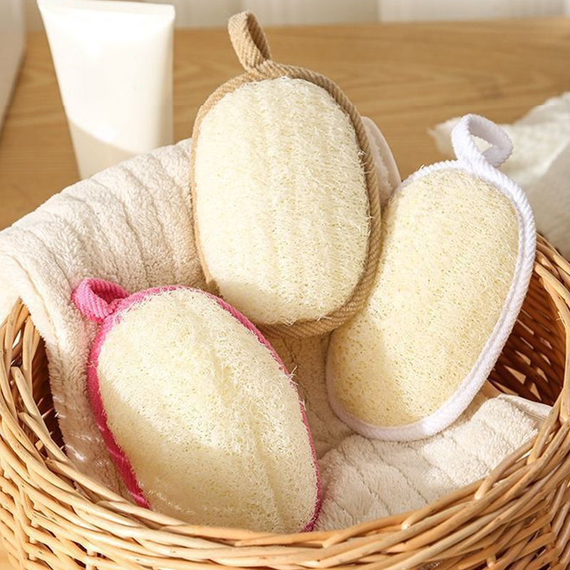 Body Loofah Natural - 1 Pc Eco-Friendly Natural Loofah Sponge