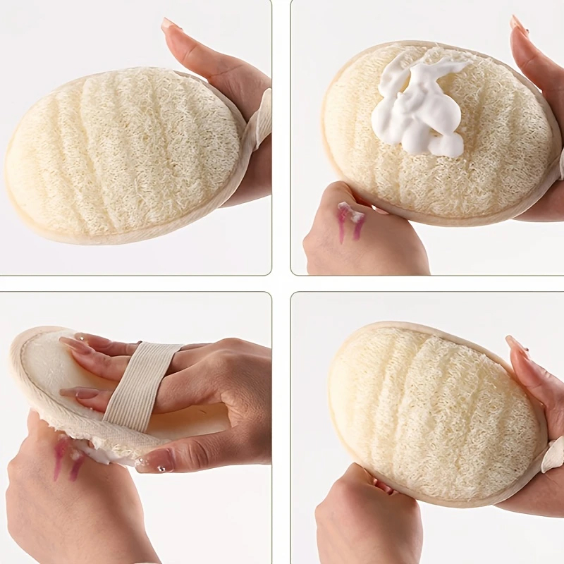 Body Loofah Natural - Natural Loofah Body Scrubber Bath Exfoliating