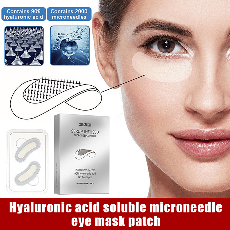 Microneedle Patch Eye - 1/3Pairs Microneedle Eye Patches Mask Soluble