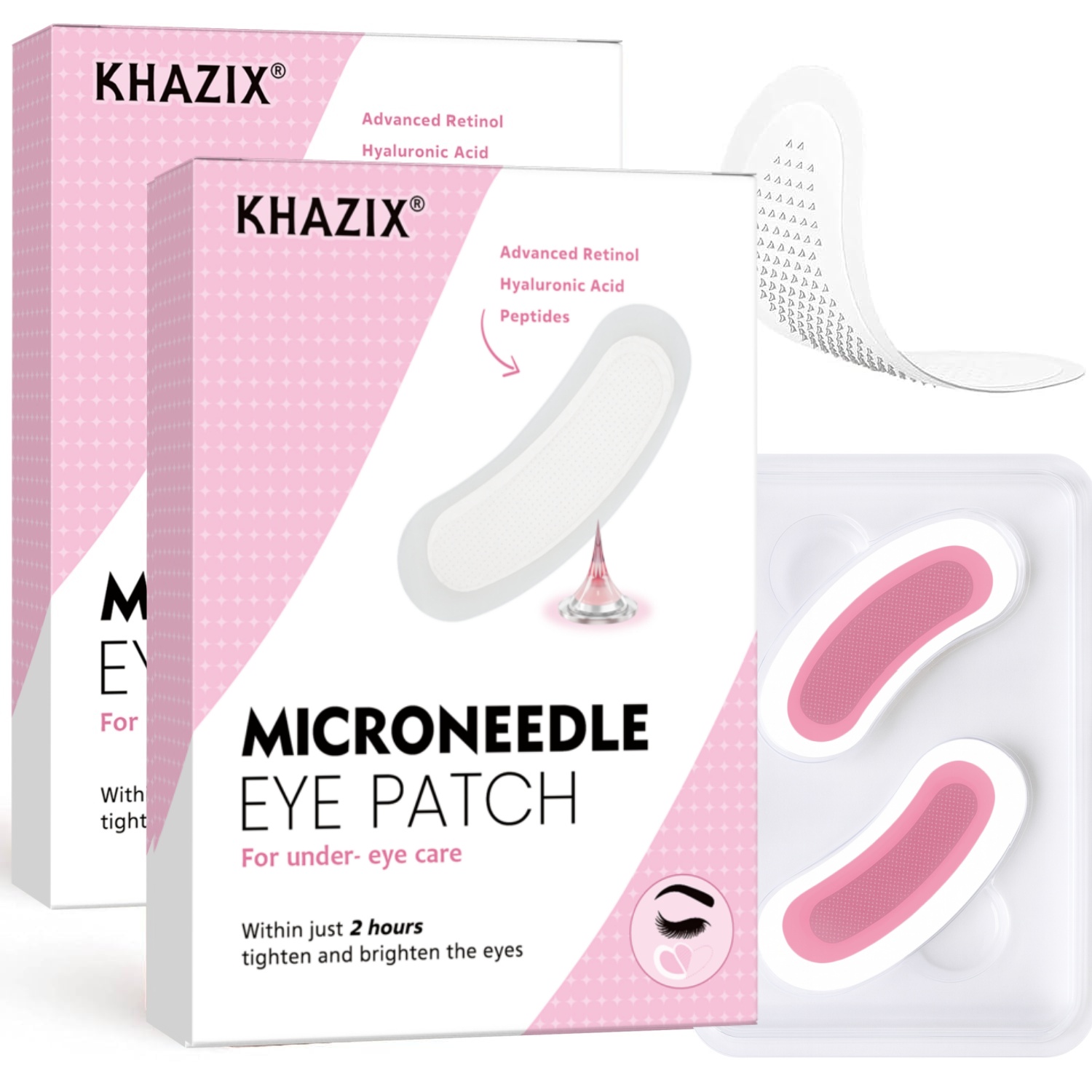 Microneedle Patch Eye - Retinol Microneedle Eye Patches with Hyaluronic