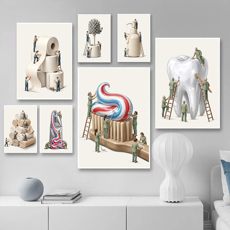 Minimal Bathroom Fun Poster De - Spa Wellness Images review and price