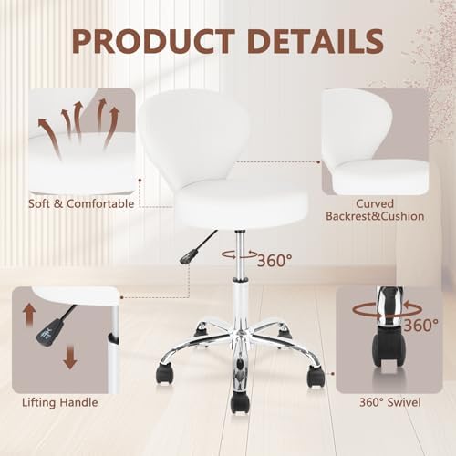 Rolling Swivel Salon Stool Cha - Spa & Wellness Retreat review and price