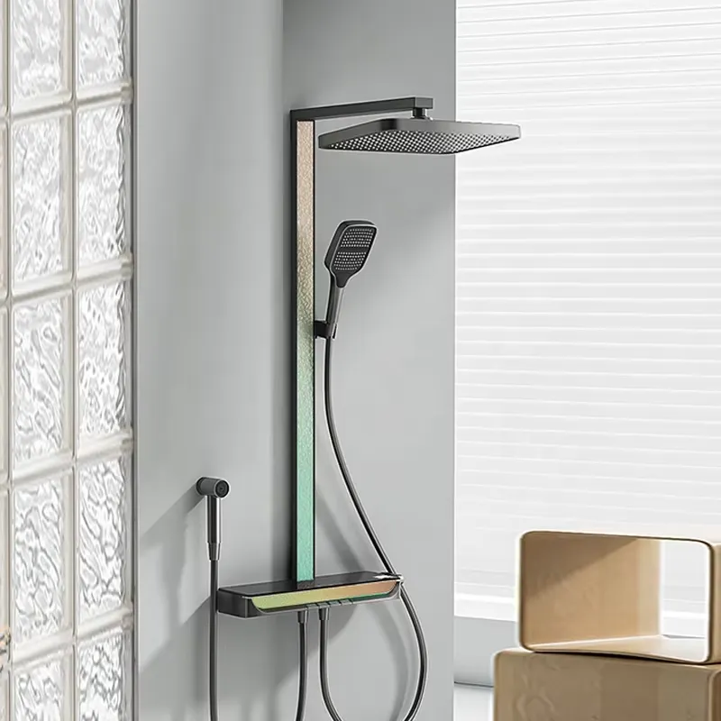 Brass Digital Waterfall Shower - Spa & Wellness Retreat review and price