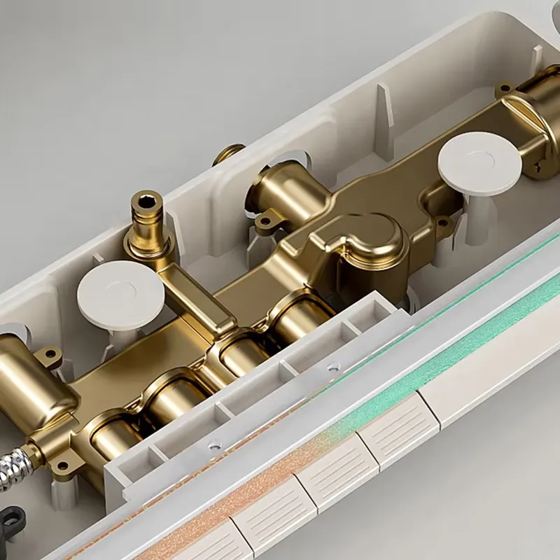 Brass Digital Waterfall Shower - Spa & Wellness Retreat review and price