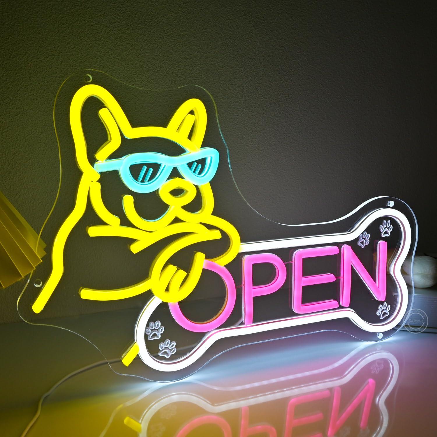 Pet Shop Open Neon Sign USB Di - Spa & Wellness Retreat review and price