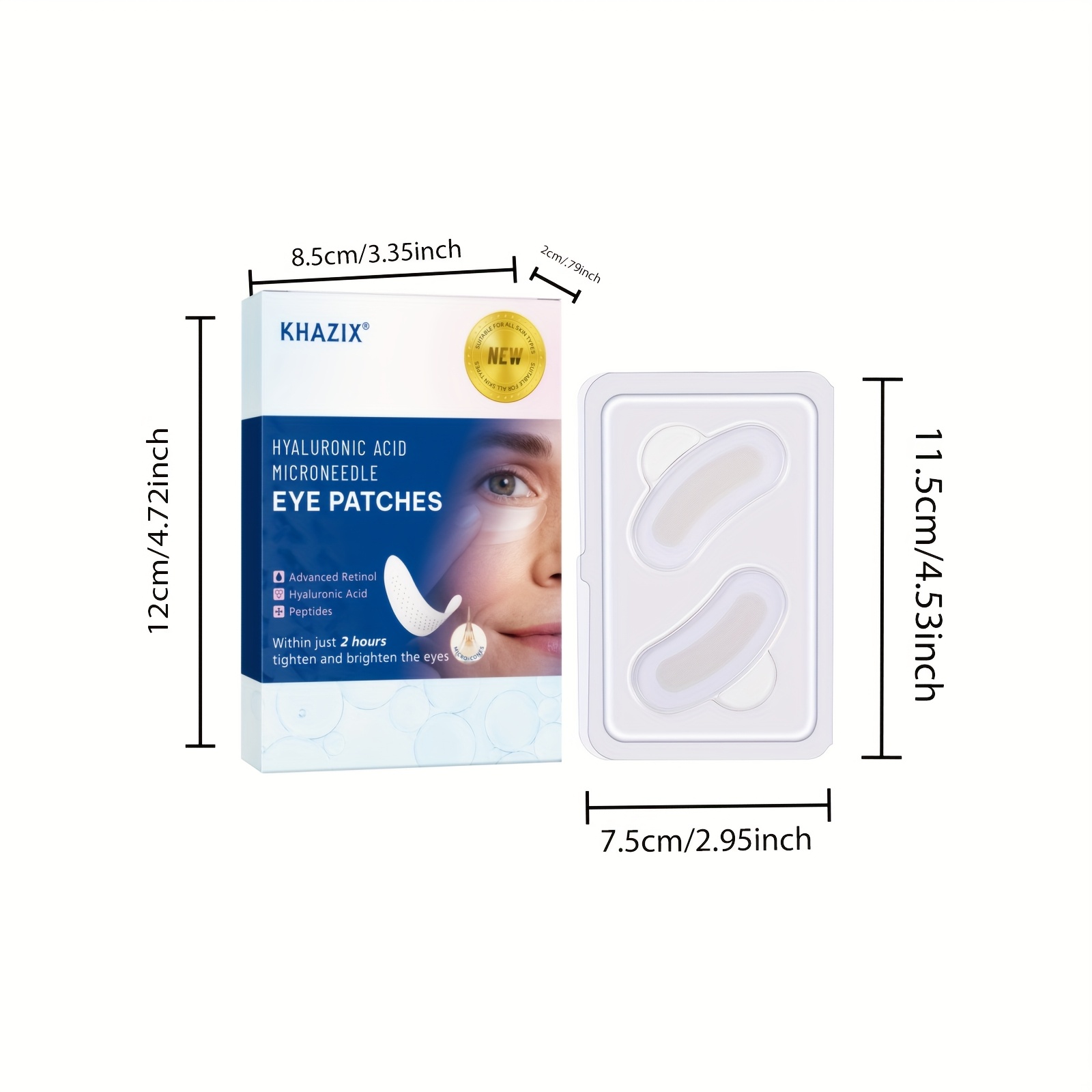 2PCS Retinol microneedle eye p - Microneedle Patch Eye review and price